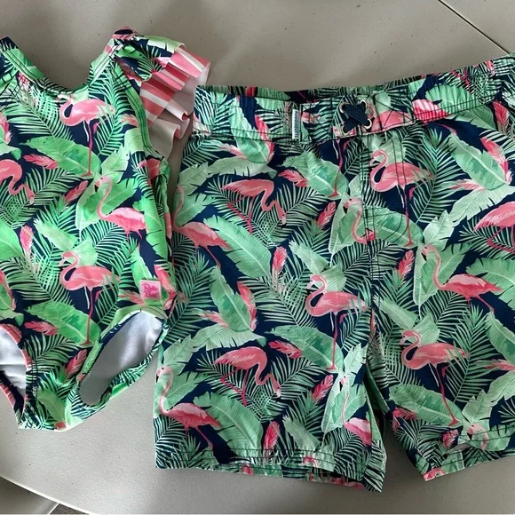 RuggedButts/rufflebutts boys swim trunks - Picture 3 of 3